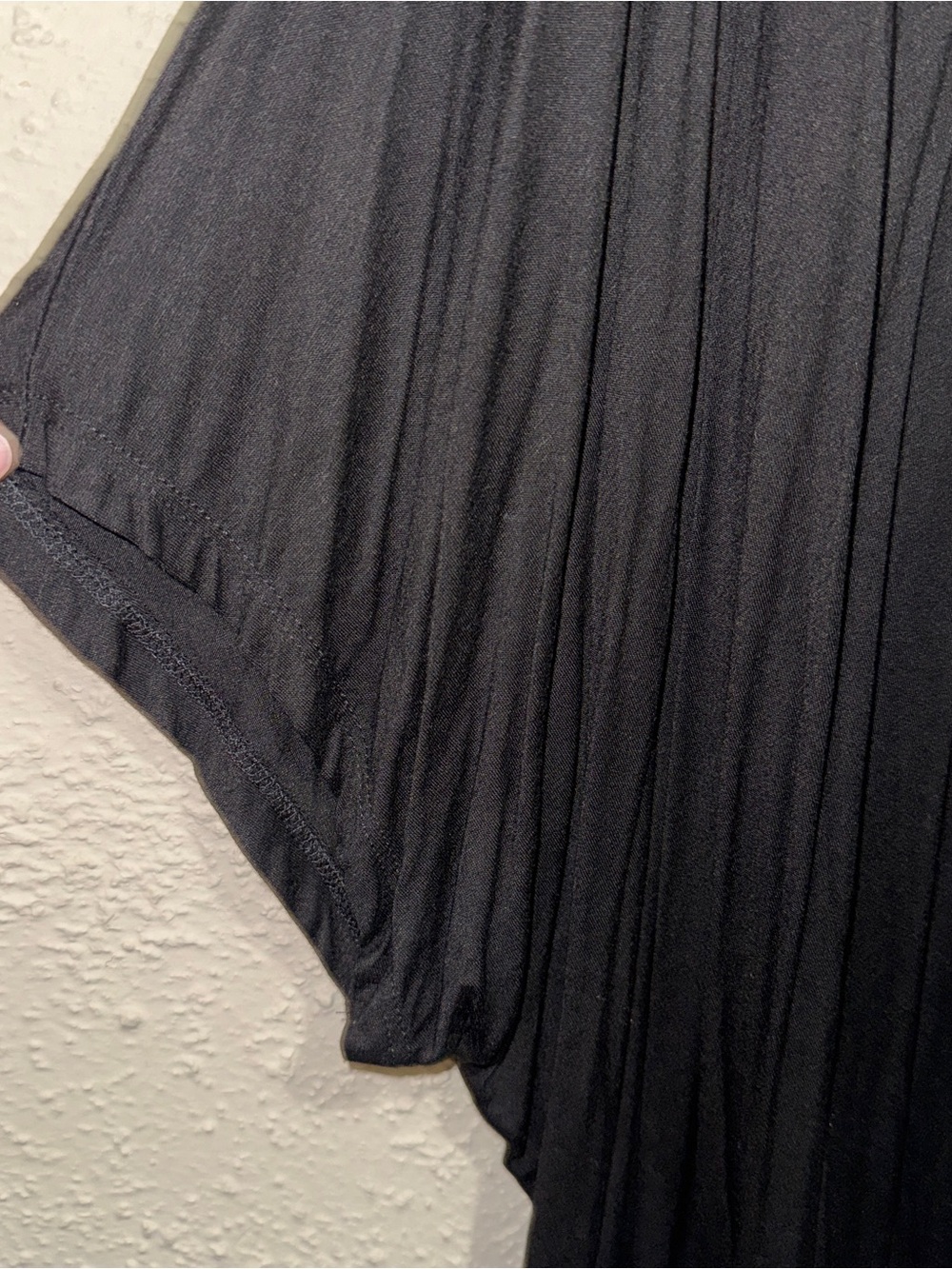 Umgee Black V-Neck Twist Slouchy Relaxed Front Top - Picture 4 of 8